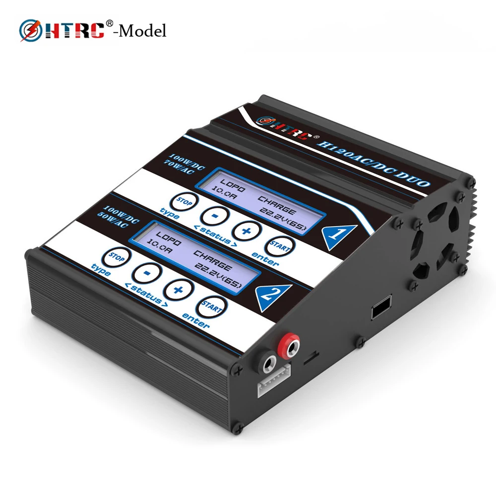 Белый HTRC H120 двойной выход 50 Вт/70 Вт 100 Вт* 2 10А AC/DC RC Баланс Зарядное устройство/Dis зарядное устройство для Lilon/LiPo/LiFe/LiHV/Pb батареи - Цвет: Белый