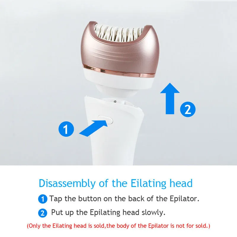 Cabezal de depilaci&oacute;n para Philips, repuesto de depiladora para modelos BRE610, BRE644, BRE650, BRL130, BRL160, BRL170, BRP535, cuchillas de corte originales-4