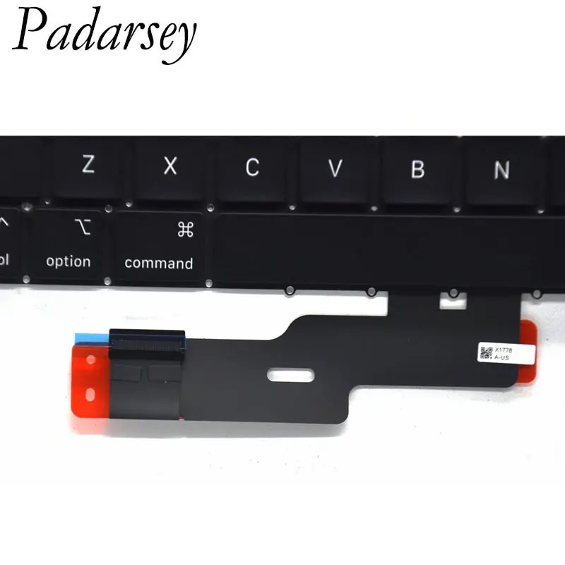 Сменная клавиатура Padarsey с подсветкой совместимая MacBook Pro 13 дюймов A2289 выпуск 2020