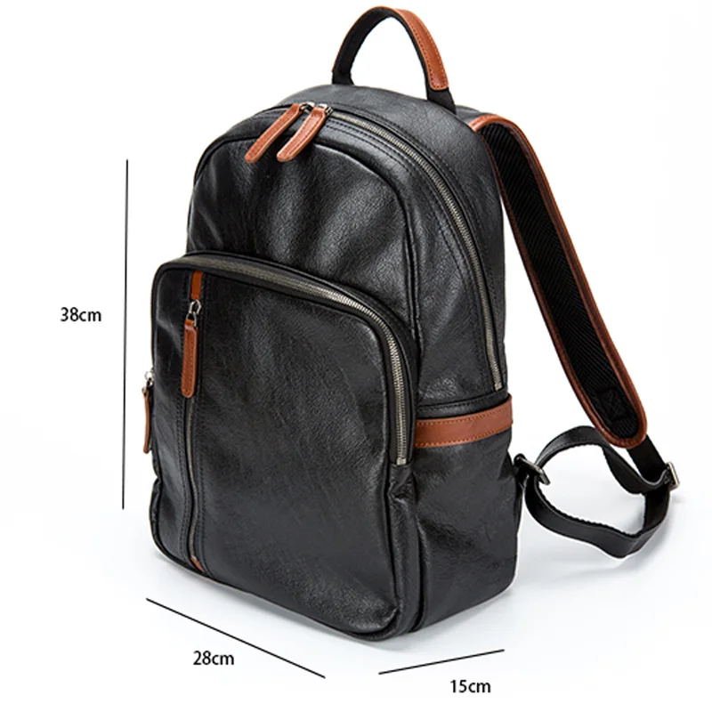 

AETOO Men's Casual Travel Large-capacity Retro Computer Multifunctional Street Fashion European and American Tide Brand Leather