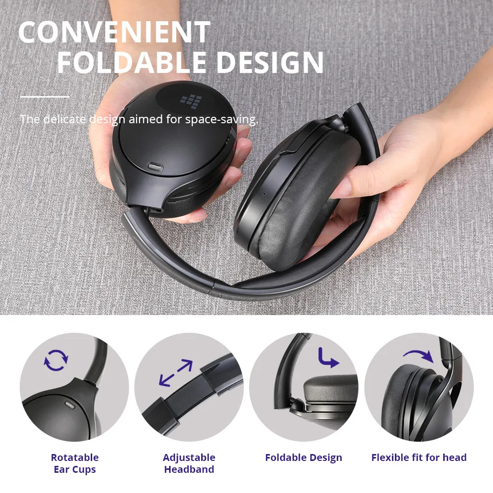 Беспроводные наушники Tronsmart Apollo Q10 гарнитура с активным шумоподавлением Bluetooth 5 0