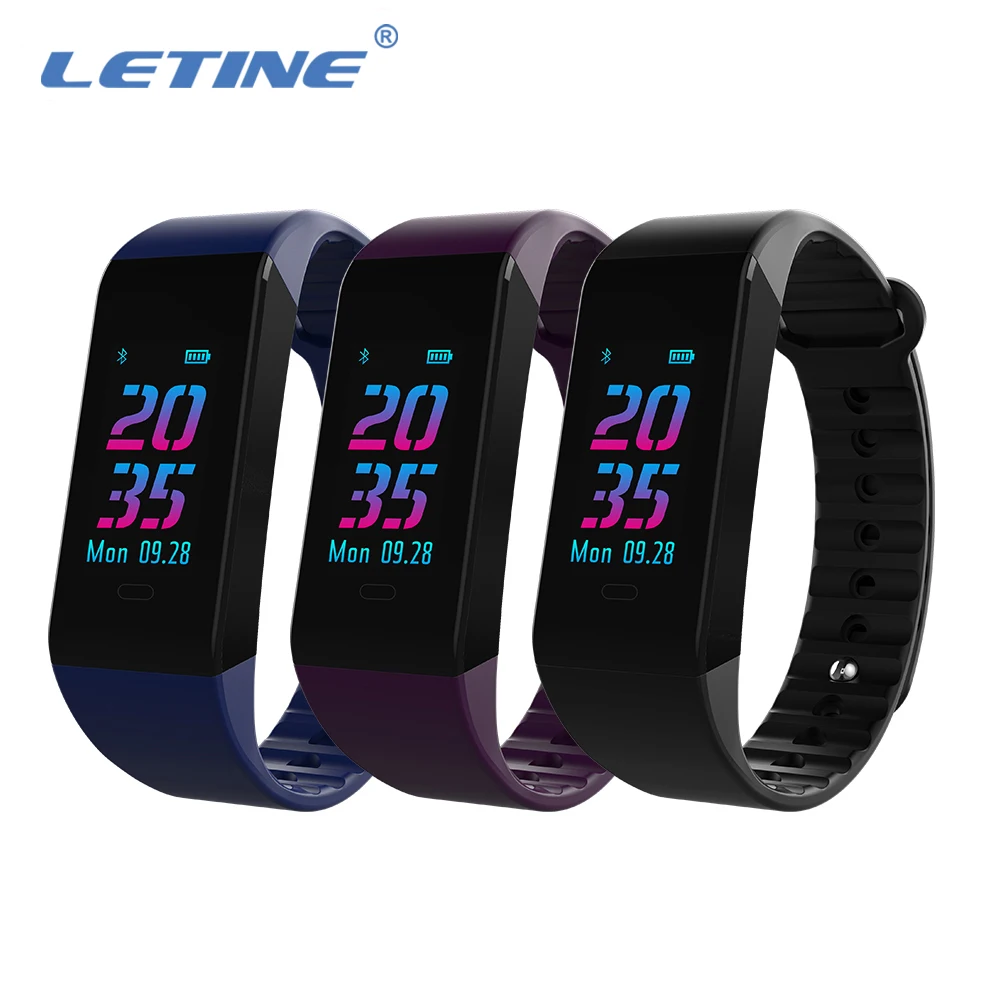 Смарт браслет Letine с Bluetooth пульсометром тонометром монитором сна фитнес трекером