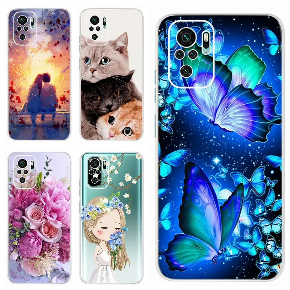 Чехол для Xiaomi Redmi Note 10 Pro мягкий силиконовый чехол накладка 10Pro Max чехлы телефонов