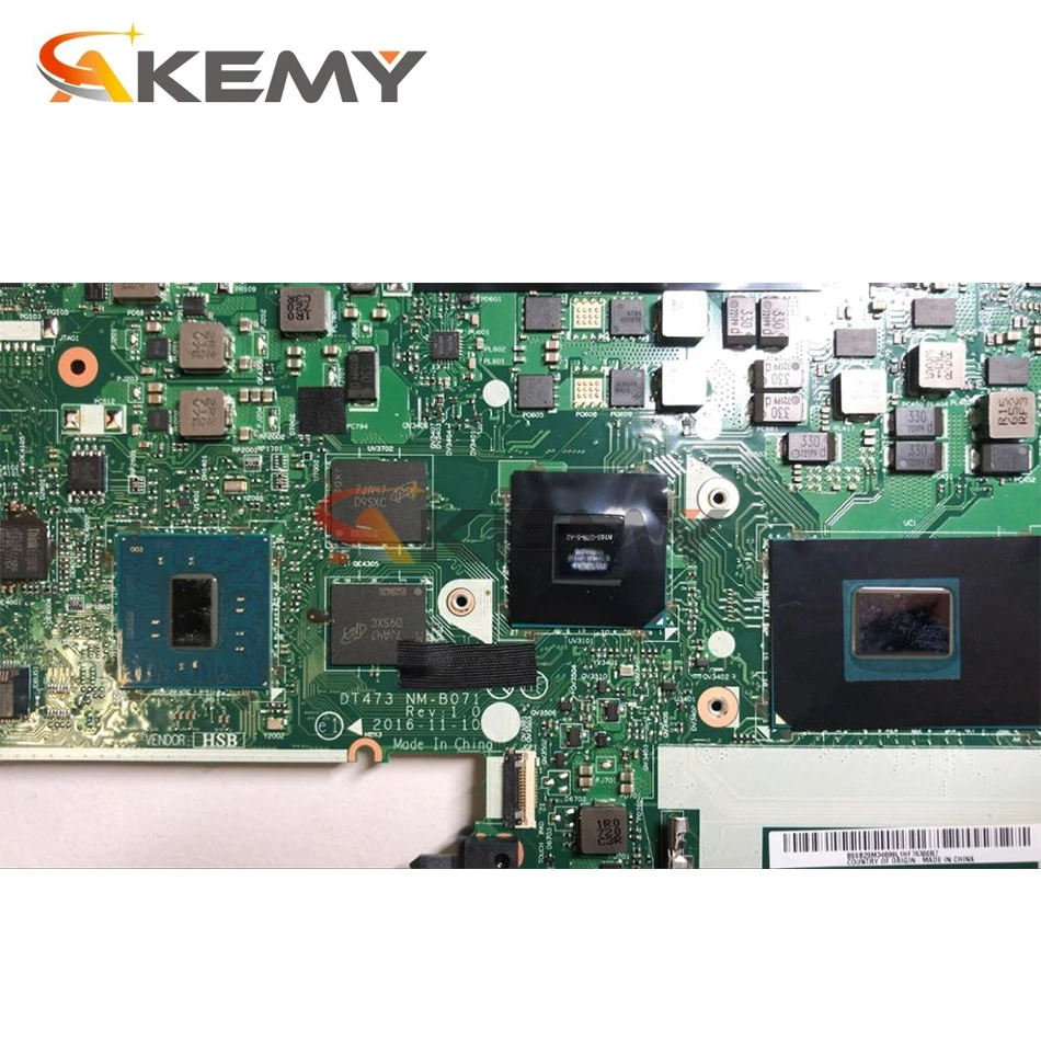 

Akemy For Lenovo ThinkPad T470P Laptop Motherboard DT473 NM-B071 CPU I5 7300HQ GPU 940MX 2GB 100% Test Work FRU 01HW895 01HW896