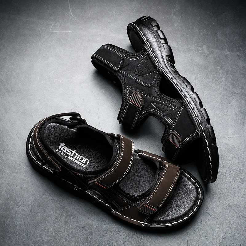 

Mens Sport Sandals Sports Sandals Men Mens Roman Leather Hiking Gladiator Slip On 39 S Shoes Sandal Massage Outdoor Sneaker Male