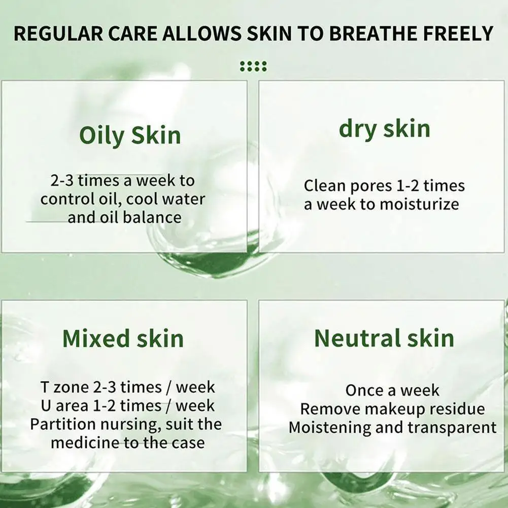 

Green Tea Purifying Clay Stick Mask Acne Clearing Mask Oil Control Moisturizing Deep Cleaning Mud Mask Skin Care