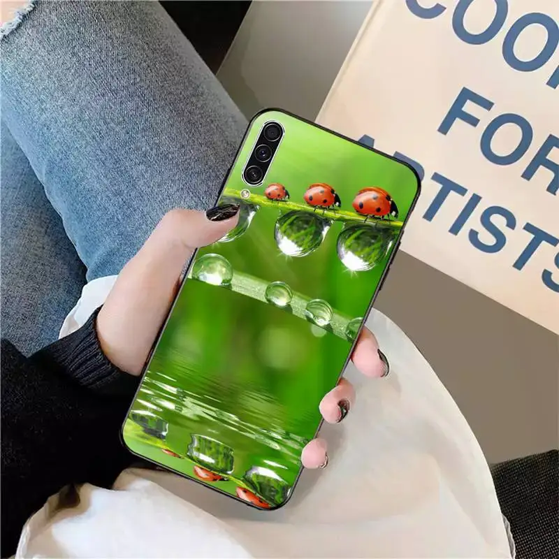 

Plant green leaf insect Phone Case For Samsung galaxy A S note 10 7 8 9 20 30 31 40 50 51 70 71 21 s ultra plus