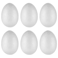 50pcs 6cm natural white eggs diy easter egg craft balls decoration