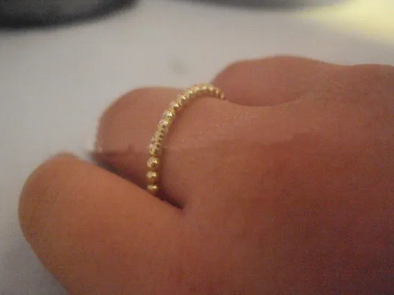 

Fashion Round Bead Ring ball like a chain of pearls 30PCS/Lot