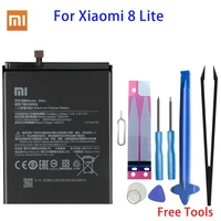 xiao mi original phone battery bm3j 3350mah for xiaomi mi 8 lite mi8 lite high quality replacement battery free tools