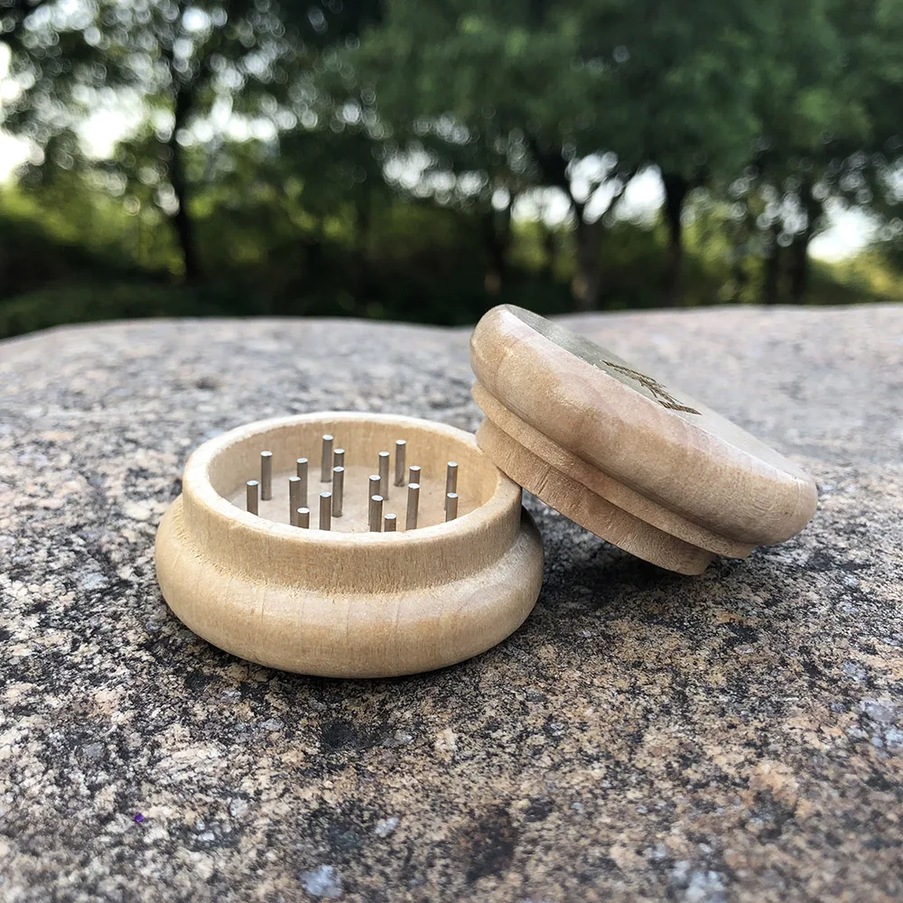 HORNET деревянная мельница для специй трав Точильщик табака ручка дробилка 53 мм 2