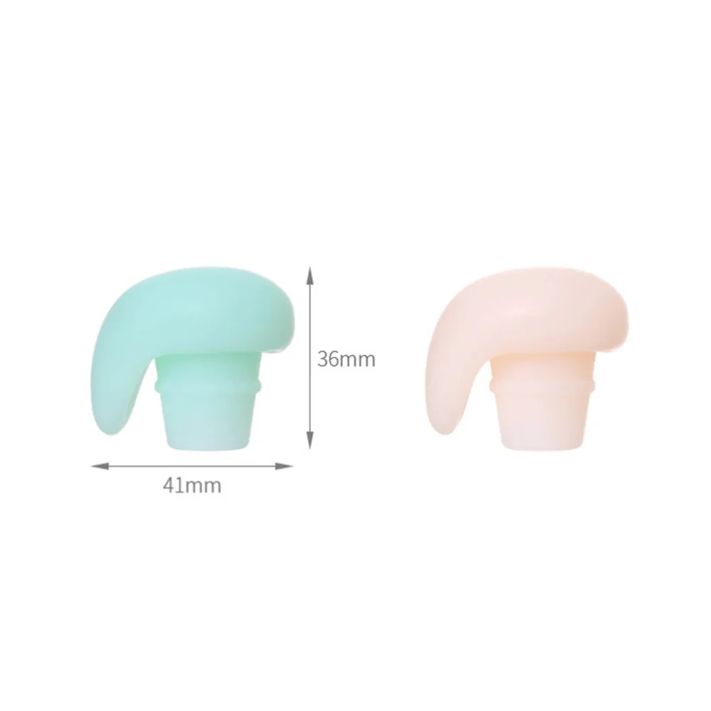 

2pcs Silicone Bottle Caps Leakproof Oil Stoppers Sealing Plug for Bar Home Restaurant (Mixed Colors)