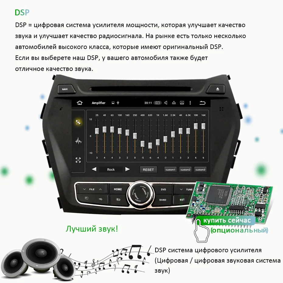 DSP 4G 64G Android 9,0 ips экран 2 Din Автомобильный dvd-плеер для hyundai IX45 Santa fe 2013 gps плеер навигация Радио стерео