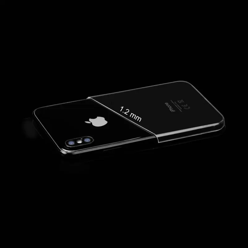 Толщина 1 2 мм Чехол для мобильного телефона iPhone 11 Pro Max X XR XS 8 7 6 6S Plus 5 5S прозрачный