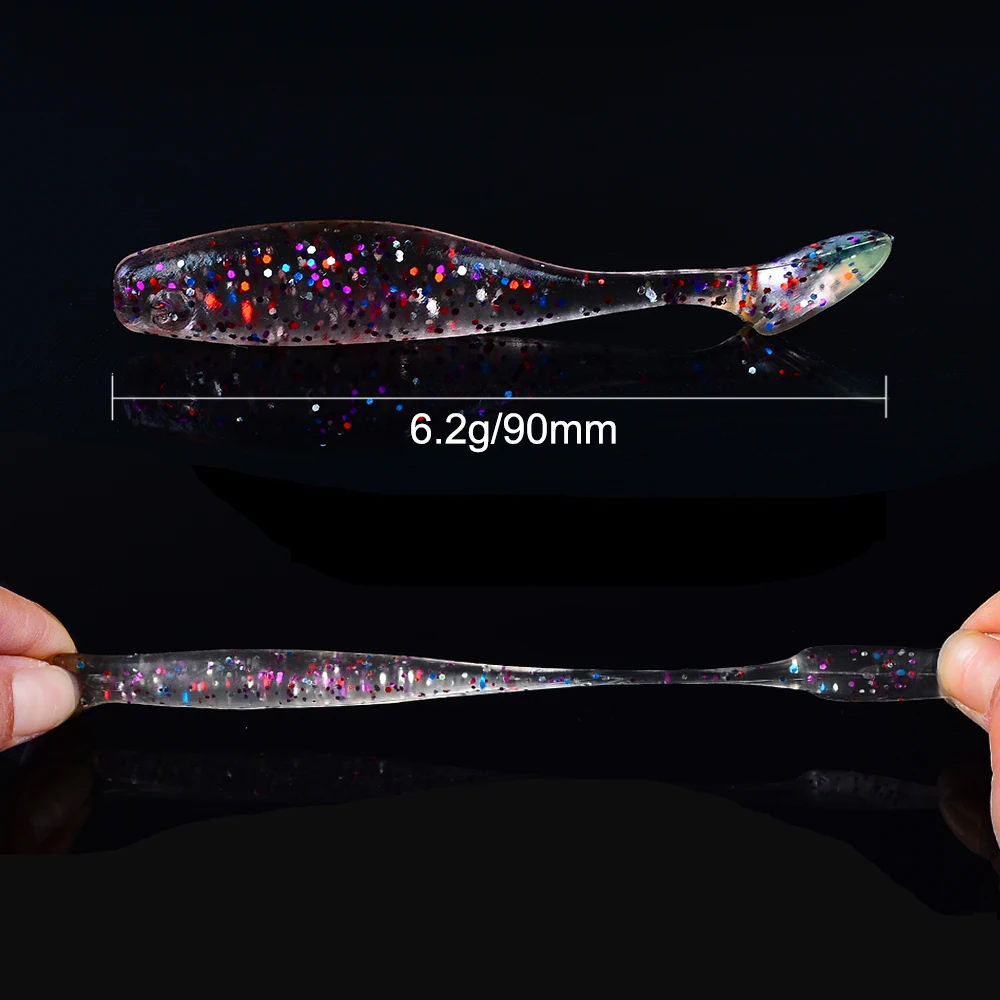 10 шт. 6 2 г/9 см искусственная мягкая блесна Япония Shad Swimbaits Jig Head для ловли нахлыстом