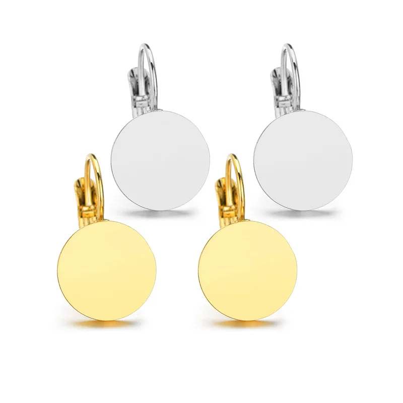 Серьги гвоздики из нержавеющей стали женские простые классические круглые