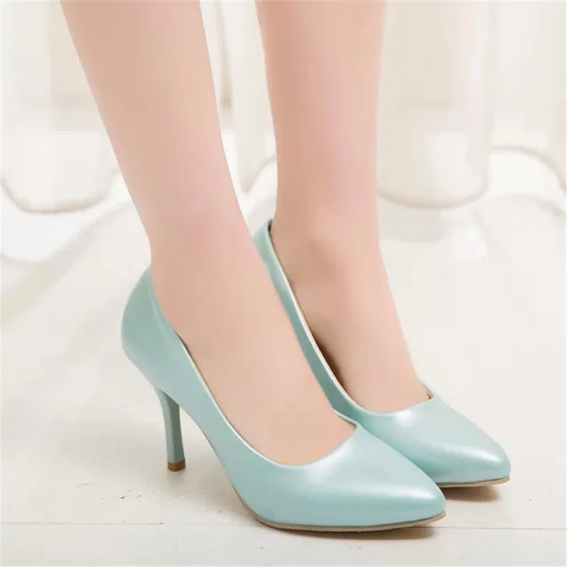 

2019 New European and American Sexy Shallow Mouth Fashion Wild High-heeled Shoes Spring and Autumn Models with High Heels