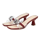 Женские сандалии JOSINY 2022, женская обувь с открытым носком, без застежек, повседневная женская обувь на толстом каблуке