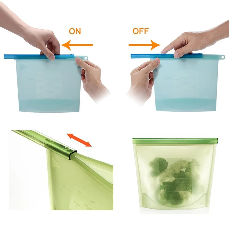 1000 мл силиконовая сумка для свежести продуктов бытовой вакуумный упаковщик