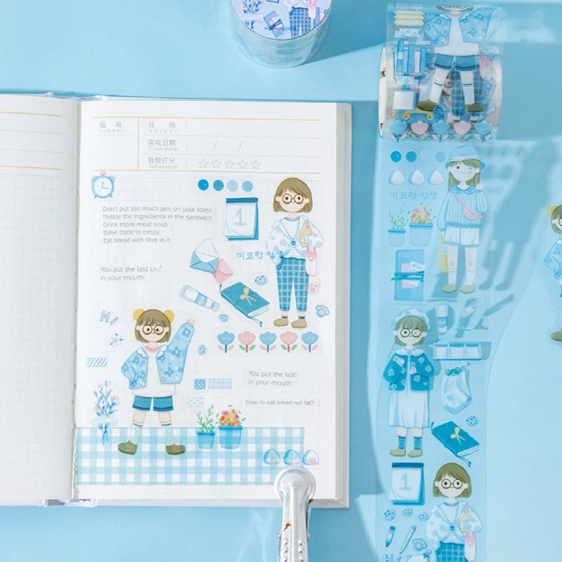 Open A Small Shop Series PET Washi Tape клейкая лента сделай сам скрапбукинг наклейка этикетка |