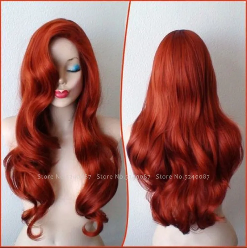 Карнавальный Косплей из фильма для девочек, Женский оранжевый красный парик, Аквамен мера, женские сексуальные длинные кудрявые волосы, вечерние костюмы, готический головной убор