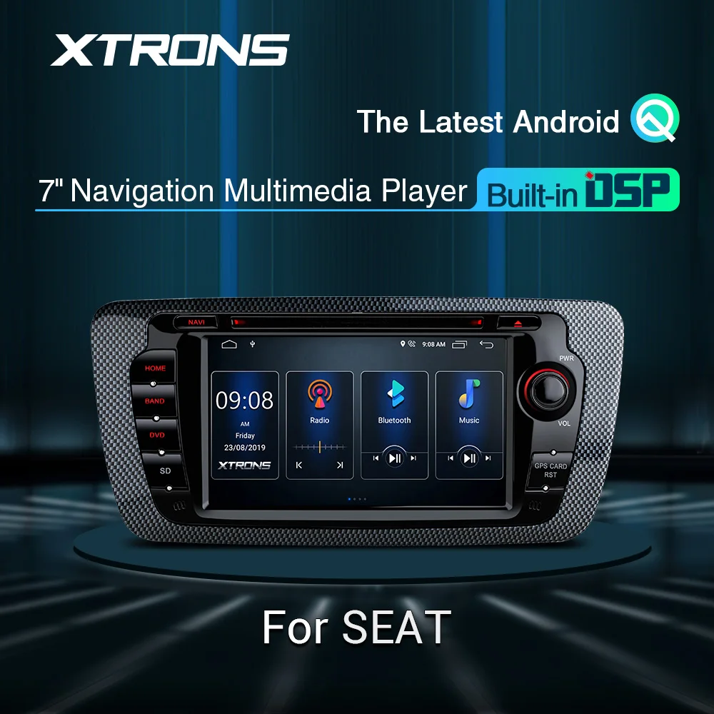 XTRONS 7 &quotAndroid Q DSP радио GPS RCA Автомобильный DVD плеер для Seat Ibiza MK4 6J SportCoupe Ecomotive Cupra 2009