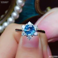 kjjeaxcmy fine jewelry 925 sterling silver inlaid natural blue topaz ring vintage new female gemstone ring luxury support test