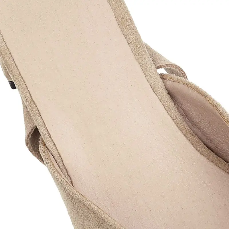 

AGODOR 2020 New Fashion Women Cross Lace Up Pumps Mid Block Heel Slingback Ladies Square Toe Pumps Elegant Shoes Size 32-48