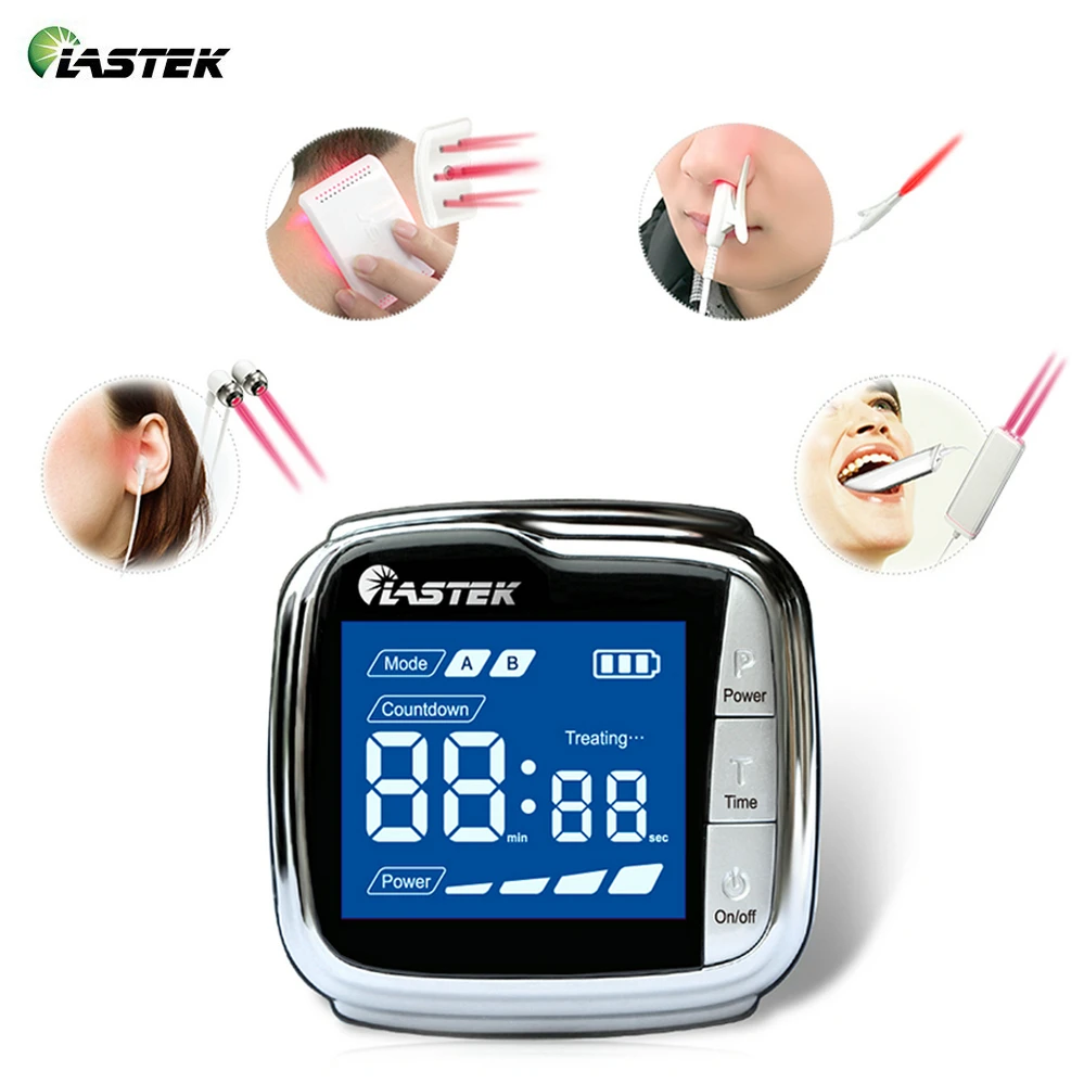 

650nm Laser Physiotherapy Portable Wrist Diode for Diabetes Hypertension Treatment Diabetic Watch Laser Sinusitis Therapy Device