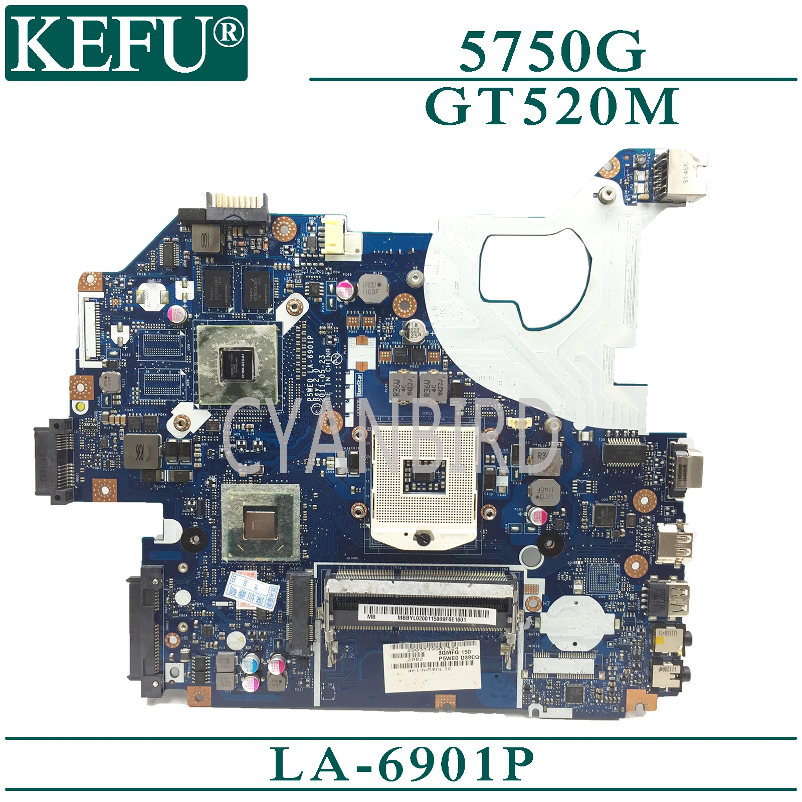KEFU LA-6901P     Acer 5750G  GT520M    