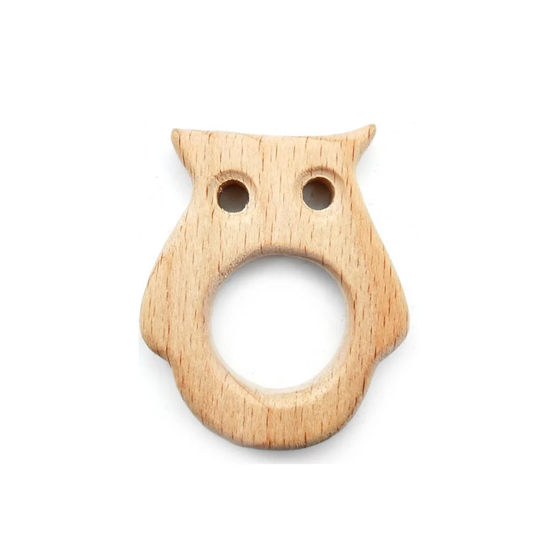 style 26 owl 1 шт., деревянный прорезыватель, деревянная подвеска для соски, цепочка для прорезывания зубов, игрушки в форме Милого Животного, пищевые материалы, Детские Прорезыватели - Цвет: style 26 owl
