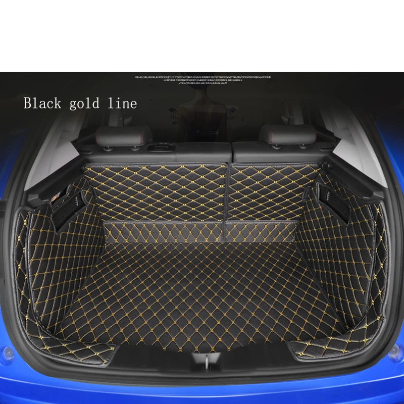 

WLMWL Custom leather car trunk mat for Ssangyong All Models Rodius kyron ActYon Rexton Korando car cargo liner Car-Styling