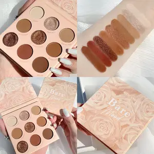 Палетка неоновых теней для вечерние к Guicami, 9 мерцающих матовых оттенков