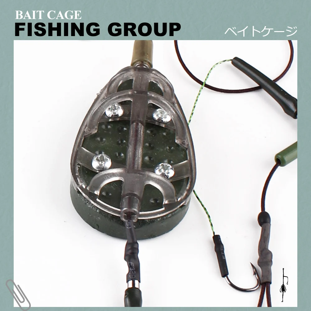 FISH KING металлический фидерный крючок из высокоуглеродистой стали 30-100 г для ловли
