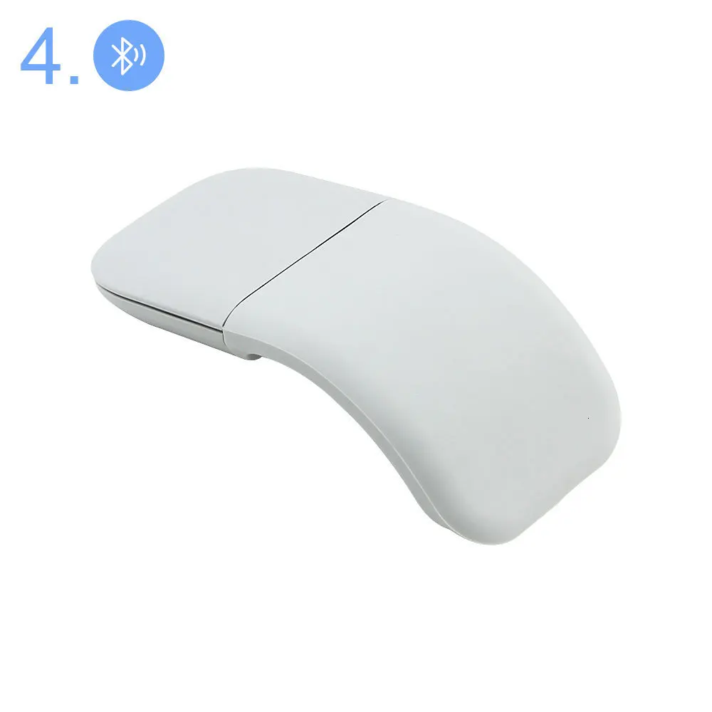 CHUYI Беспроводная Bluetooth Бесшумная Мышь Arc Touch роликовая Складная лазерная мышь Mause Sem Fio ультра тонкая оптическая мышь для ноутбука microsoft