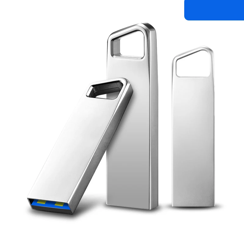 USB флеш накопитель цвета металлик с быстрым U диск Портативный кольцо для ключей