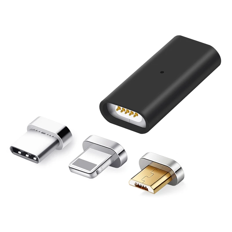 3 в 1 микро usb коннектор Магнитный адаптер Micro USB для Type C iPhone Mrico зарядный кабель