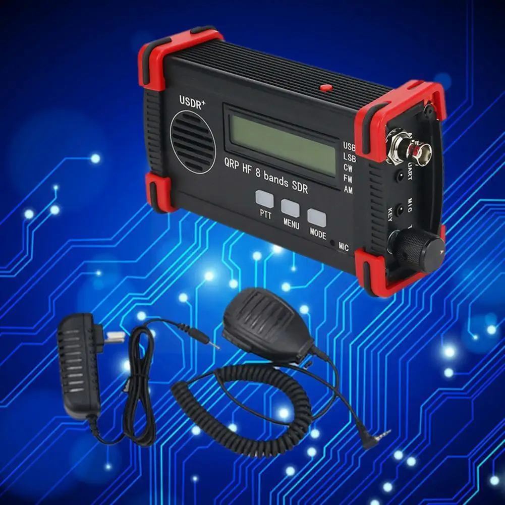 

Usdx Usdr Qrp Hf Band 5w Dsp Sdr Transceiver 8-band Built-in Handheld Speaker Microphone Radio Microphone Battery A9z7