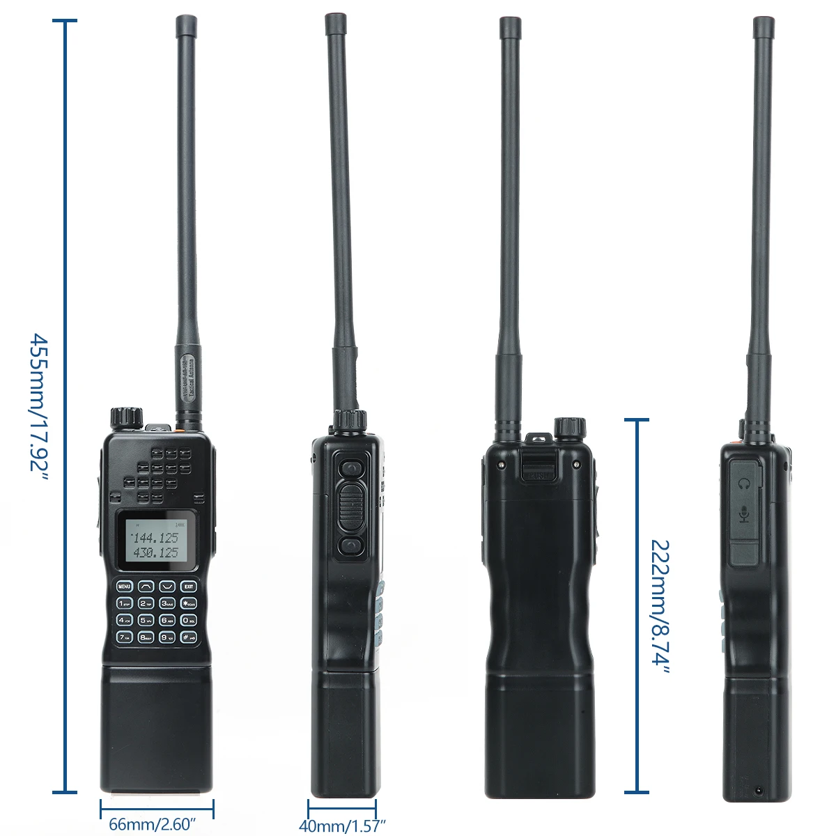 2022 Baofeng AR-152 Dual Band 136-174/400-520MHz Ham Radio 15W Powerful 12000mAh Battery Tactial Game Walkie Talkie AN /PRC-152