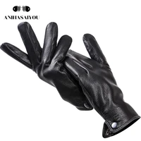 buckskin mens winter glovessimple gloves maledurable mens leather gloves winter genuine leather gloves men 8011n
