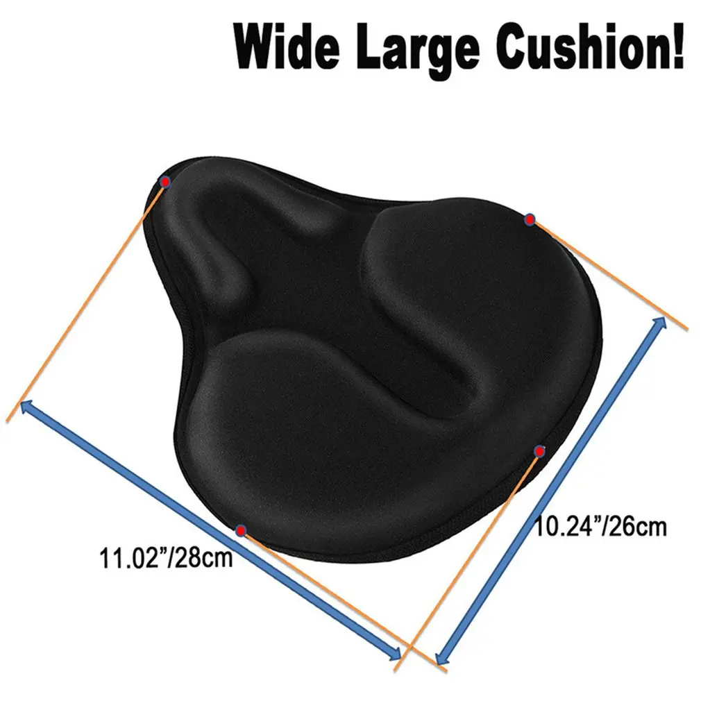 

Bicycle Cushion Cover Mountain Bike Seat Cover Soft Road Bike Thick Silicone Cushion Cover Riding Equipment