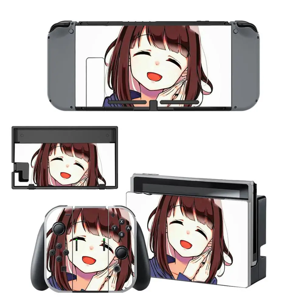 Наклейка в стиле аниме Menhera Chan Nintendo Switch наклейка для s скины консоли и контроллера