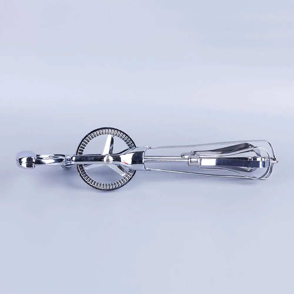 Нержавеющая сталь поворотный яйцо ручной миксер творческие ручки венчик