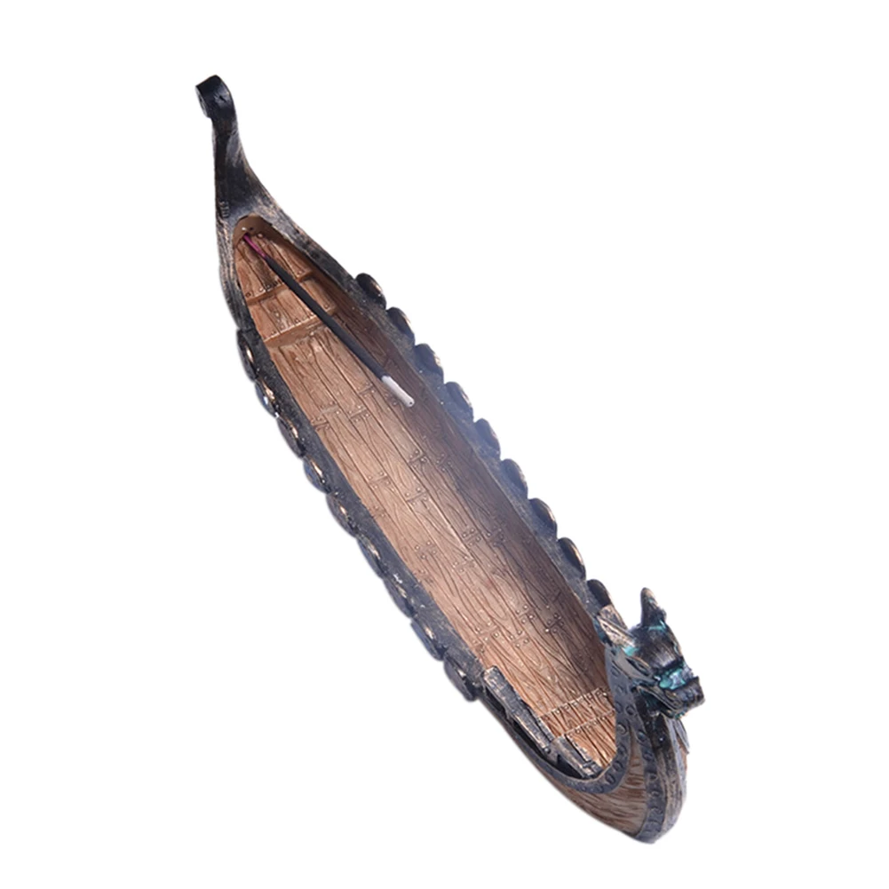 Ретро ладан горелки Традиционный китайский дизайн дракон Лодка подставка для