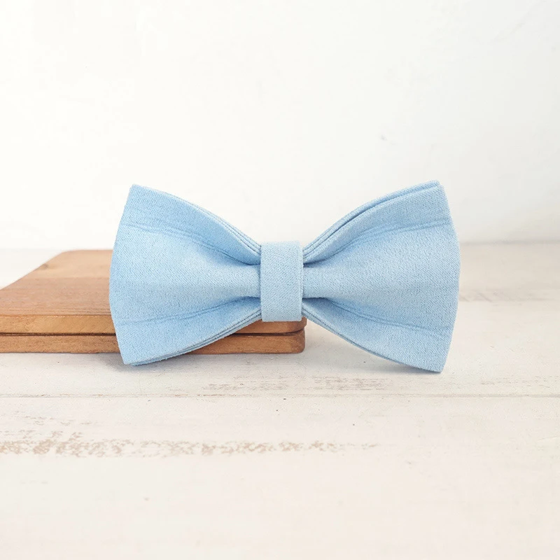 

Light Blue Velvet Dog Bowtie Collar Accessory Puppy Cat Pet Supplies Grooming Tools Dogs Dismountable Ornamental Bow Tie