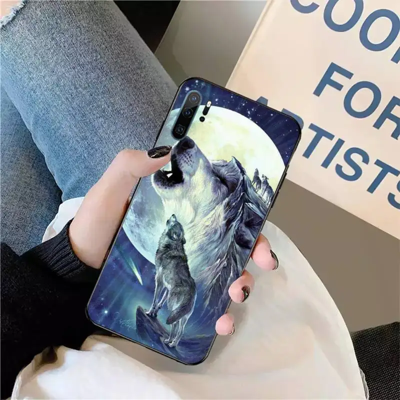 

Wolf face animal Phone Case For Huawei honor Mate P 9 10 20 30 40 Pro 10i 7 8 a x Lite nova 5t