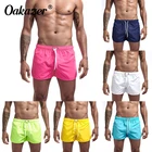 Плавательные шорты Oakazer для мужчин, купальный костюм, плавки, летние пляжные шорты для серфинга, быстросохнущие шорты с карманами