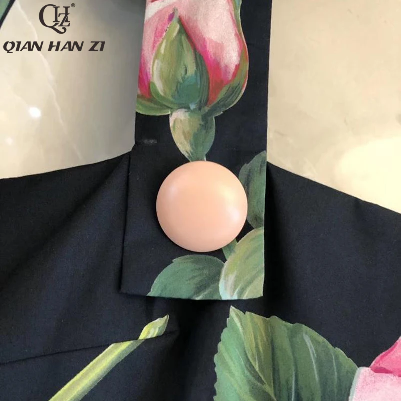 Цянь Хан Zi модные дизайнерские для подиума летние платье женщин Спагетти ремень