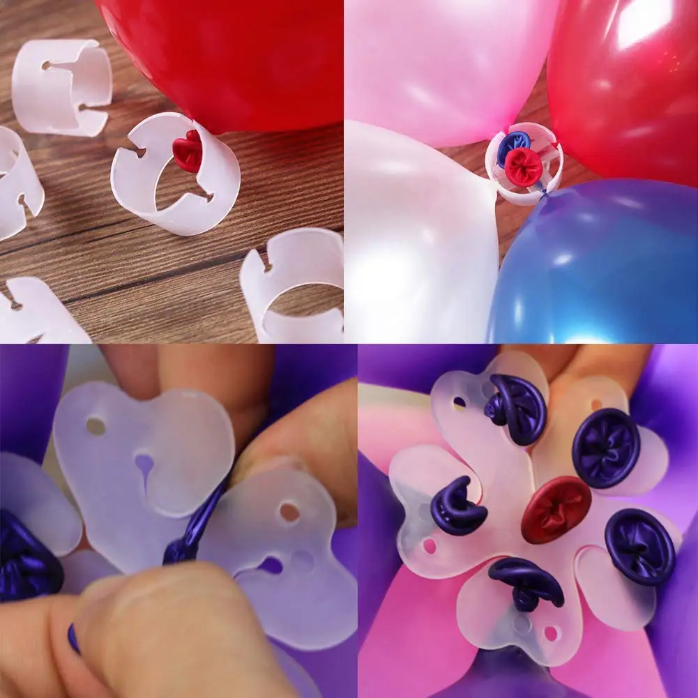 2 sets of water-filled balloon base rod balloon ring for birthday party, wedding event decoration balloon tower decoration