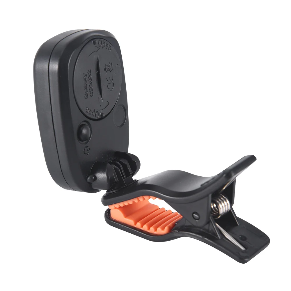 

LINGTING LT-01 Mini Clip-On Digital Electronic Tuner 360 Rotatable with 2 Backlight LCD Screen for Guitar Chromatic Bass